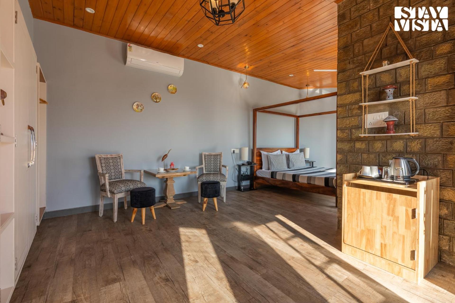 Stayvista At Serene With Outdoor Bonfire Barog Exterior foto
