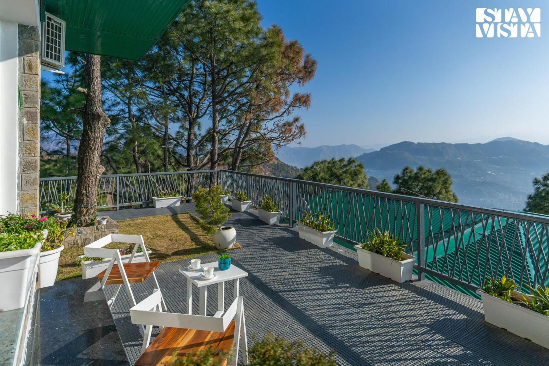 Stayvista At Serene With Outdoor Bonfire Barog Exterior foto