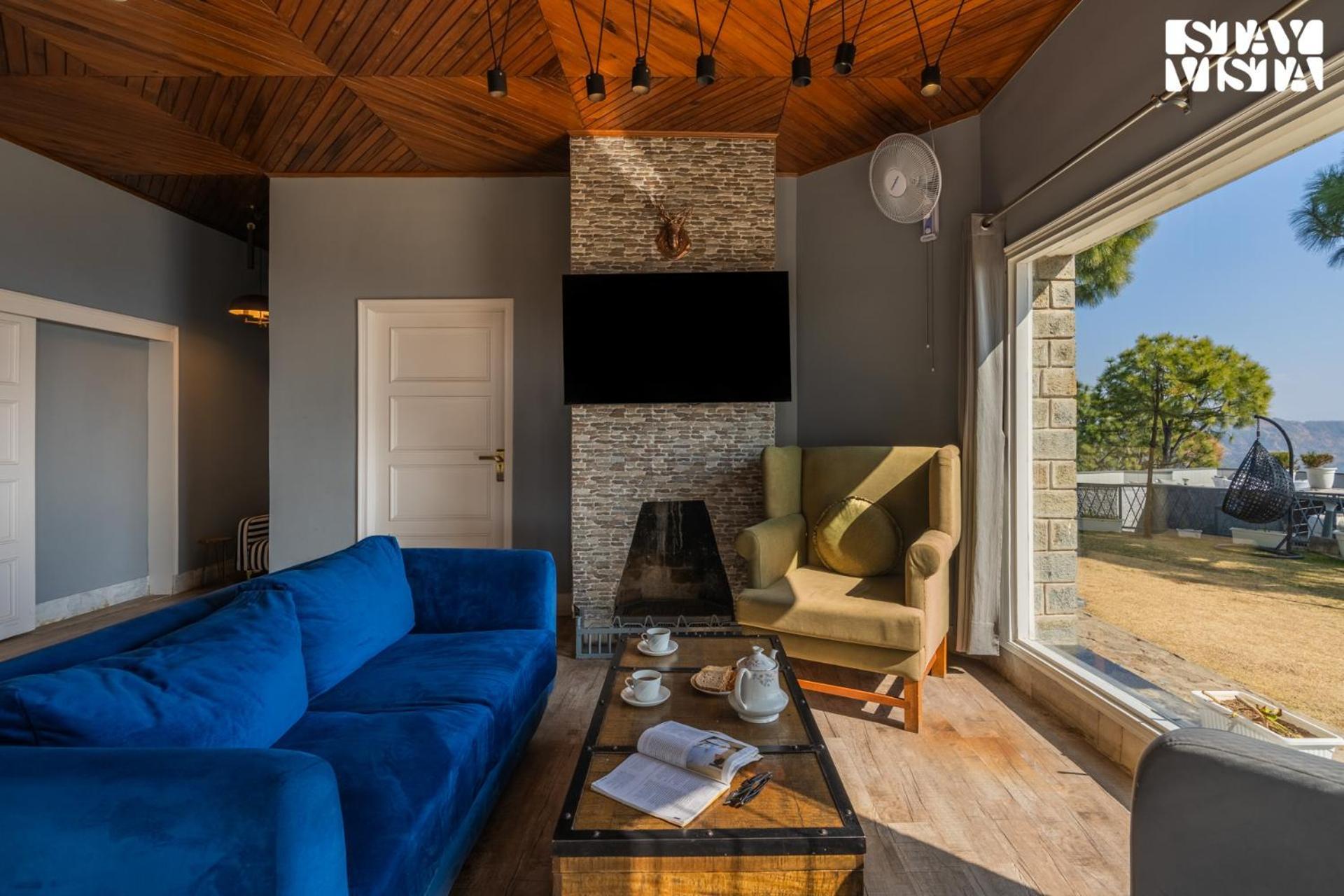 Stayvista At Serene With Outdoor Bonfire Barog Exterior foto